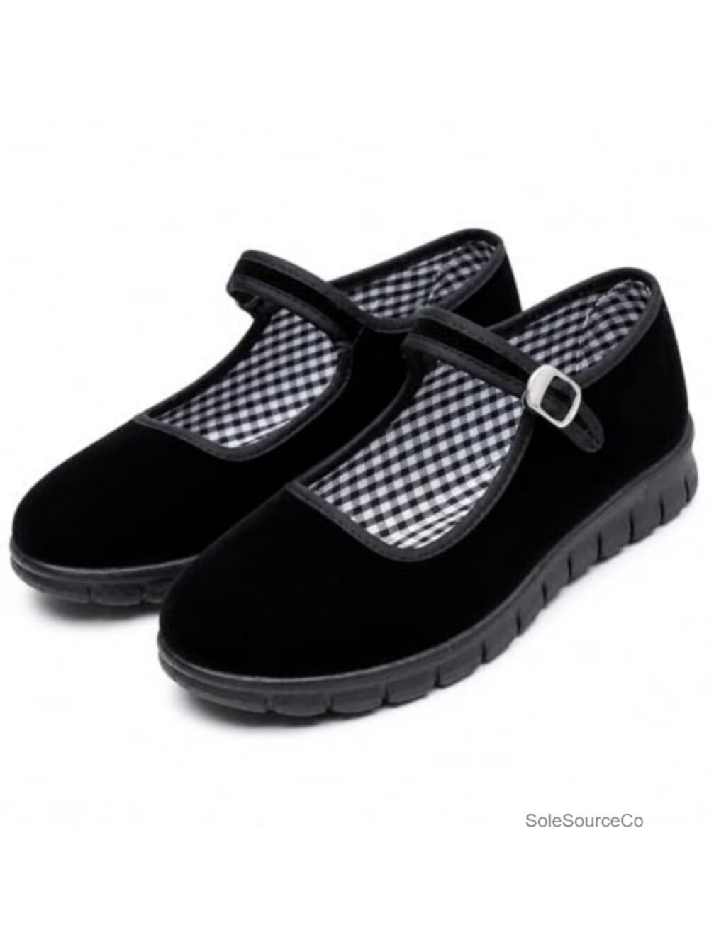 Mary Jane Flats Ballet Dance Shoes Hook Closure Non-Slip Sole